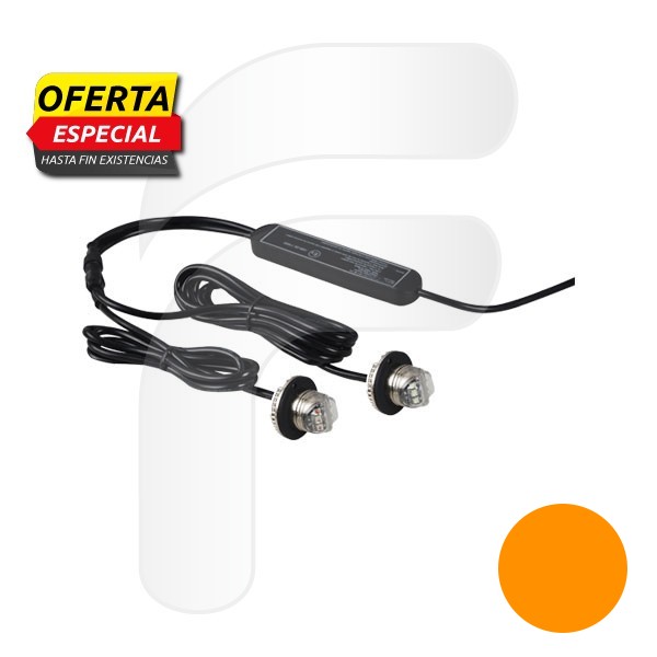KIT LUZ ESTROBOSCÓPICA LED 9/30V 38X30X24.5 MM FA410027